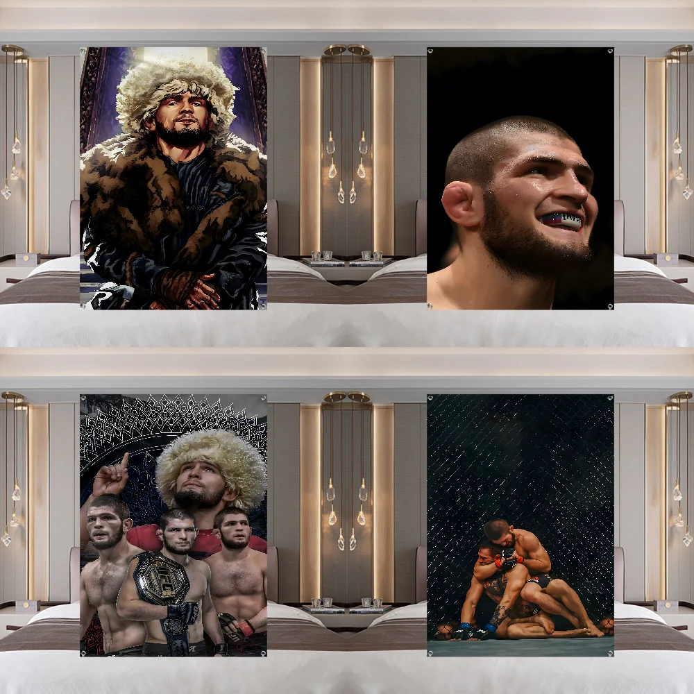 K-Khabib-S Cool-ES Flag Large Size Shop Art Promotion Advertising Booth Flag Hanging Banners