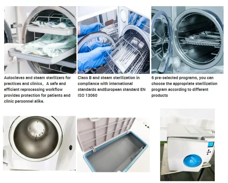 Medical Autoclave  18L Clinics Steam Sterilizer  autoclave machine Pre-Vacuum  Autoclave classe b