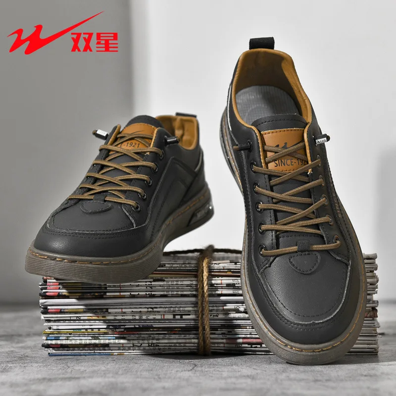 

Мужские белые кроссовки на толстой подошве, минималистичные универсальные удобные повседневные туфли на шнуровке с круглым носком