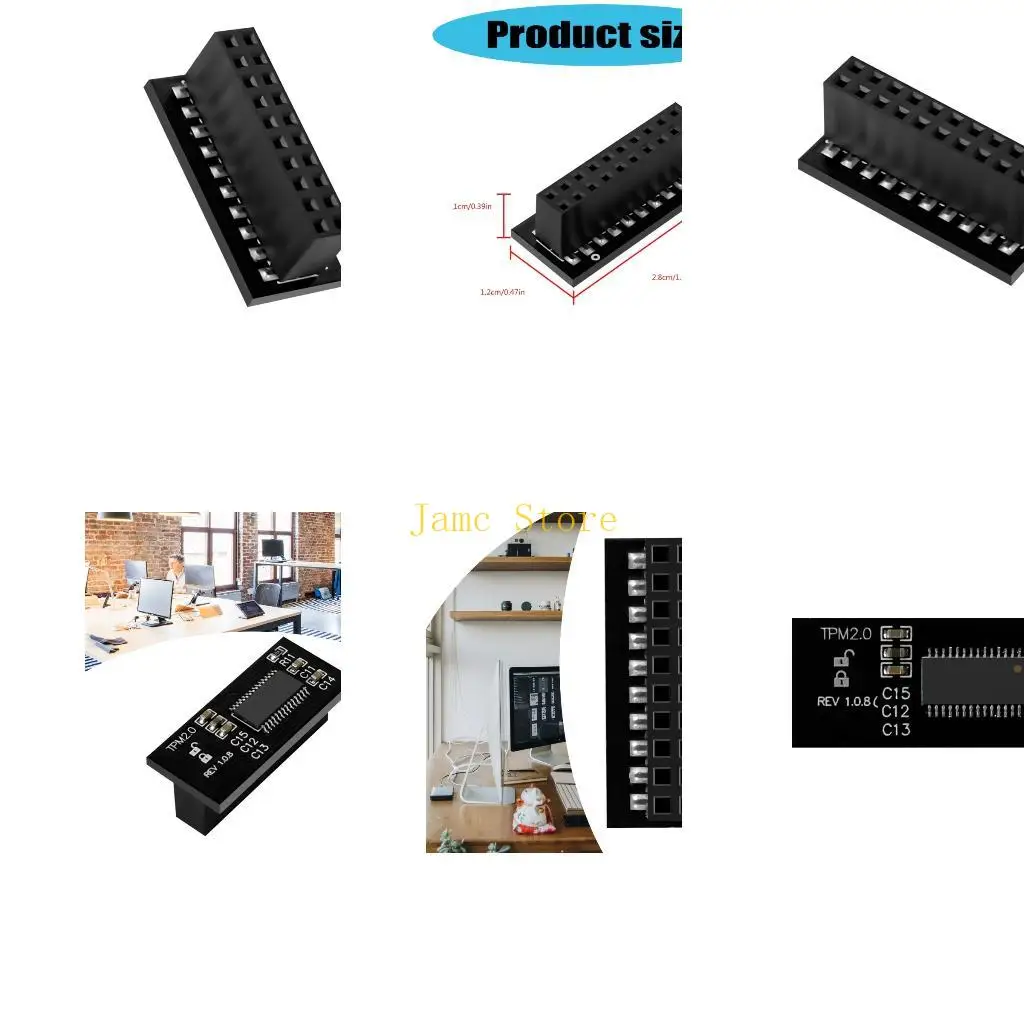 

LX0B Сменный модуль безопасности TPM2.0 LPC 20-контактный модуль безопасности TPM2.0 Аксессуары для платформы для безопасности