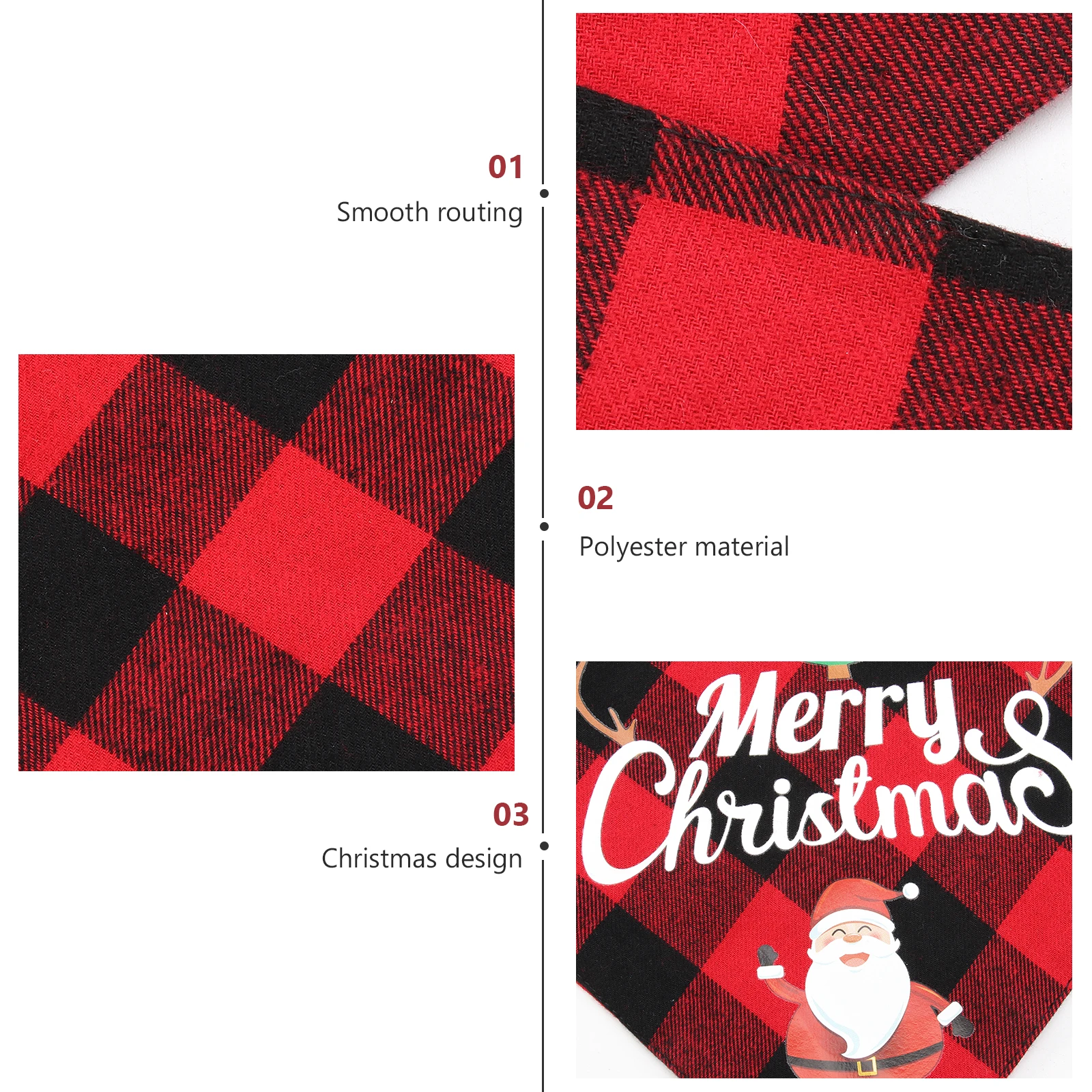 

Pet Bib Dog Scarf Christmas Triangle Scarfs Xmas Bandana Bandanas for Drool Bibs