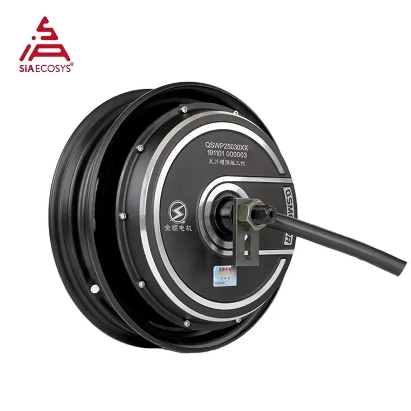 Hot Sale QS Motor 5000W 212 V4 72V 100kph BLDC Brushless Gearless Wheel Hub Motor for Electric Scooter 10*2.15inch 48v 60mm