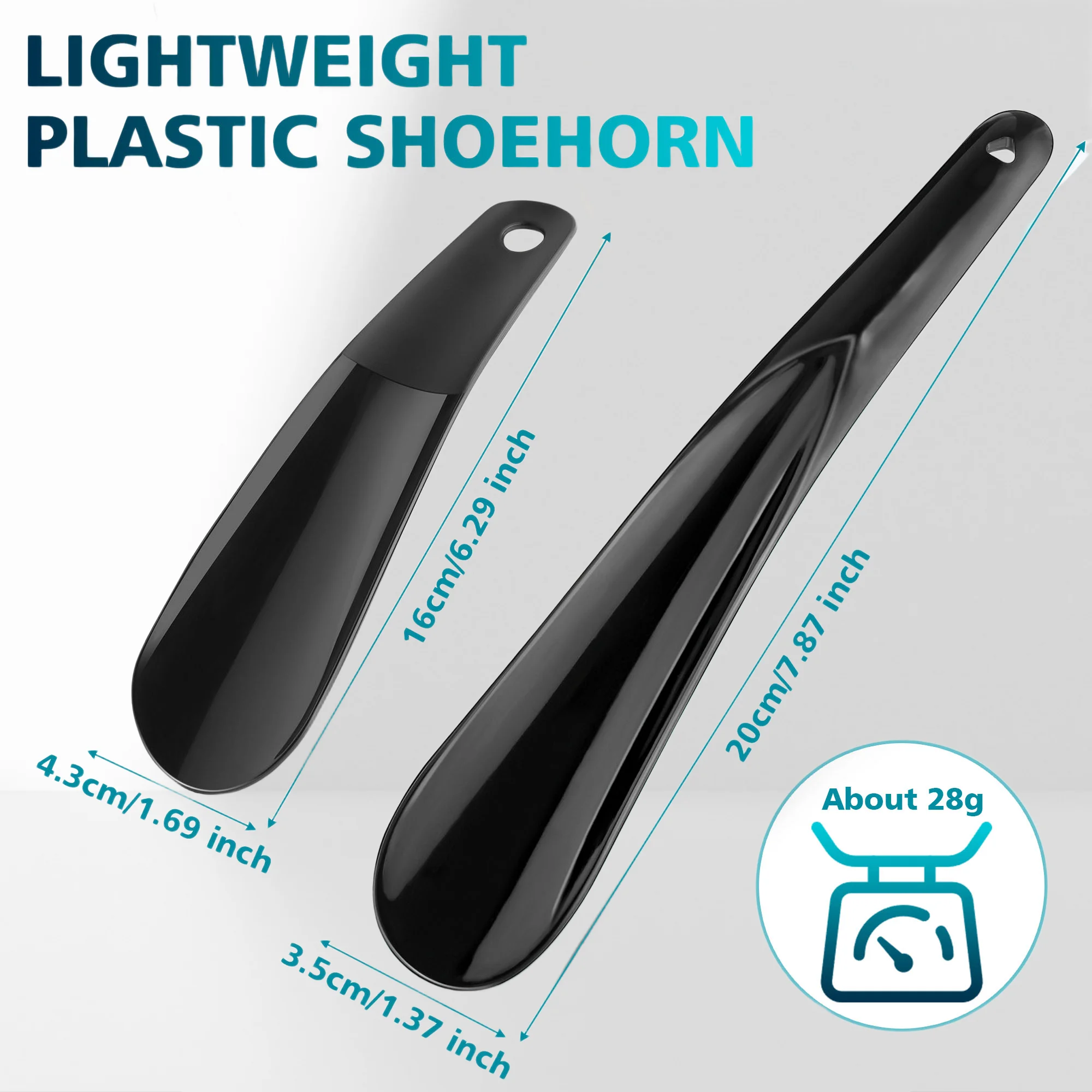 2pcs Plastic Shoe Horn Professional black ShoeHorn Shoe portable travel Lifter Flexible for Men Women shoe spoon shoe accessorie