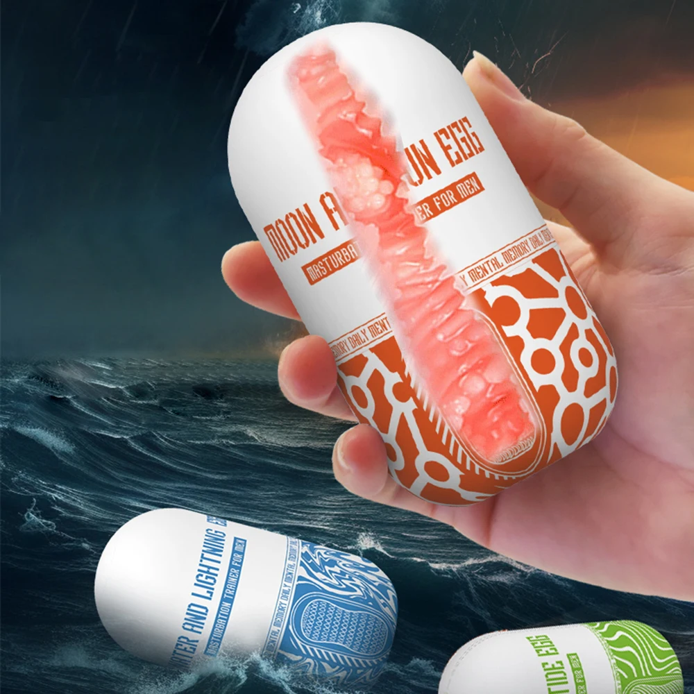 Male Masturbator Cup Portable Penis Trainer Penis Massage Adult Sex Toys Stretchy Portable Stimulator Real Vaginal Blowjob Cup view 5