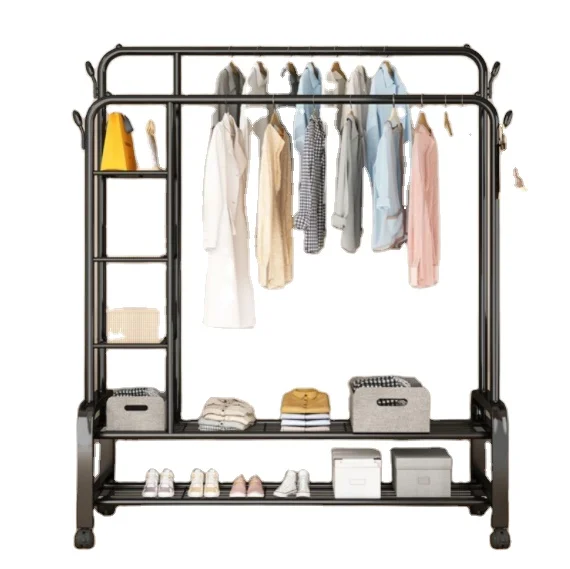 

Portable Clothing Hanging Garment Rack Free Standing Clothes Drying Rack