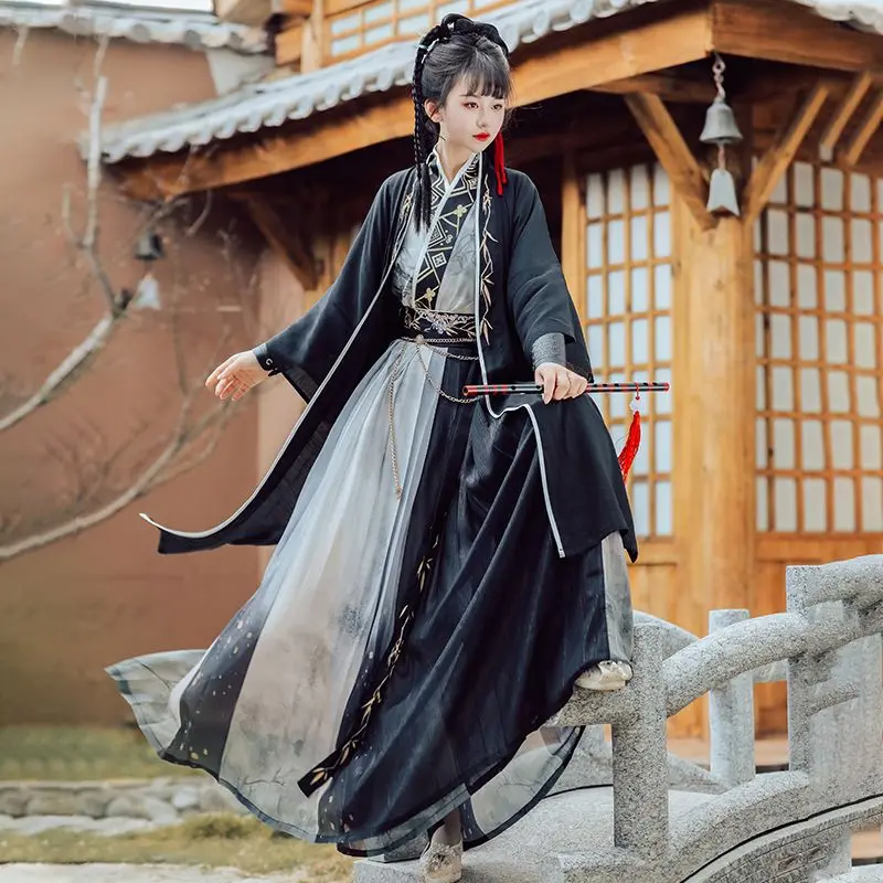 

Yourqipao китайский халат древний рыцарь ханьфу для мужчин женщин кимоно для взрослых фехтовальщик традиционный винтажный этнический косплей танцевальный костюм