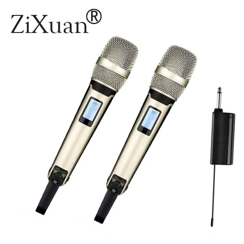 

Wireless Microphone UHF Handheld Dynamic Mic Karaoke System SKM9000 Rechargeable Receiver DJ Audio Studio Speaker Amplifier