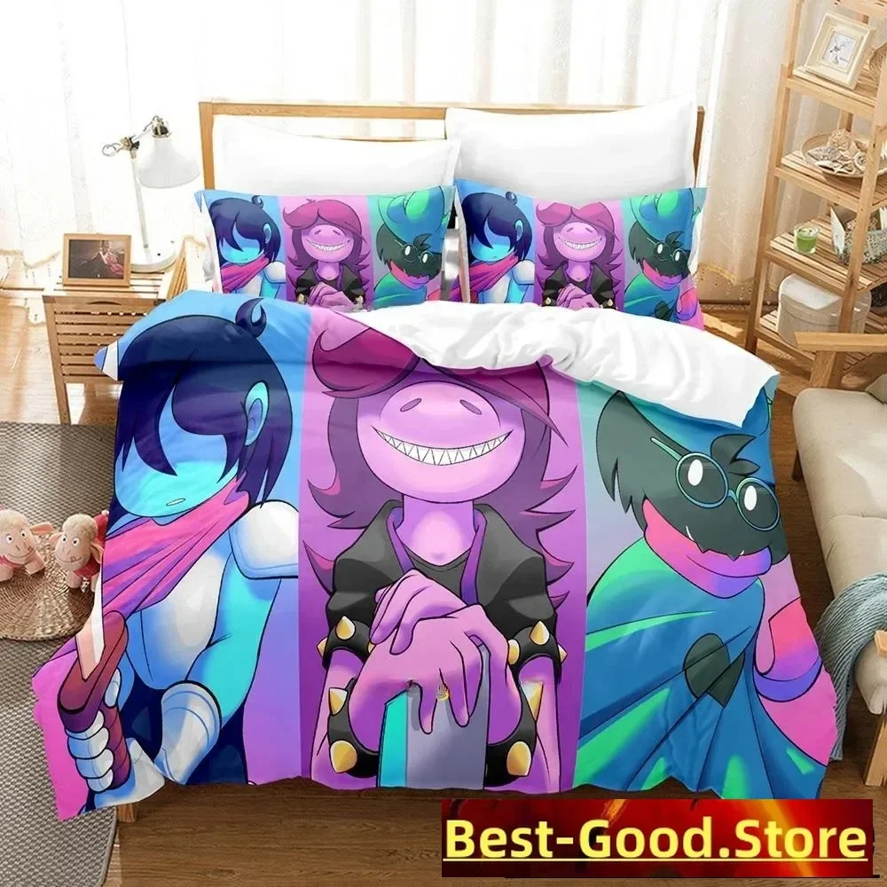 3D Printing Game Deltarune Bedding Set Single Twin Full Queen King Size Bed Set Adult Kid Bedroom Duvet cover Sets Home Textiles