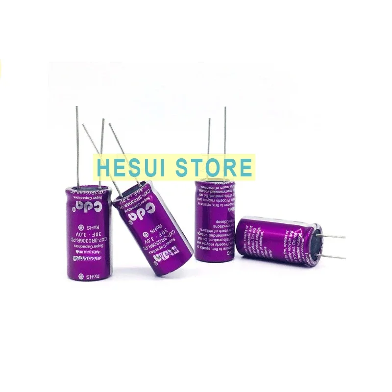 Backup energy storage power 3.0V30F Super Farrah Capacitor Type R 2.7V30F gold
