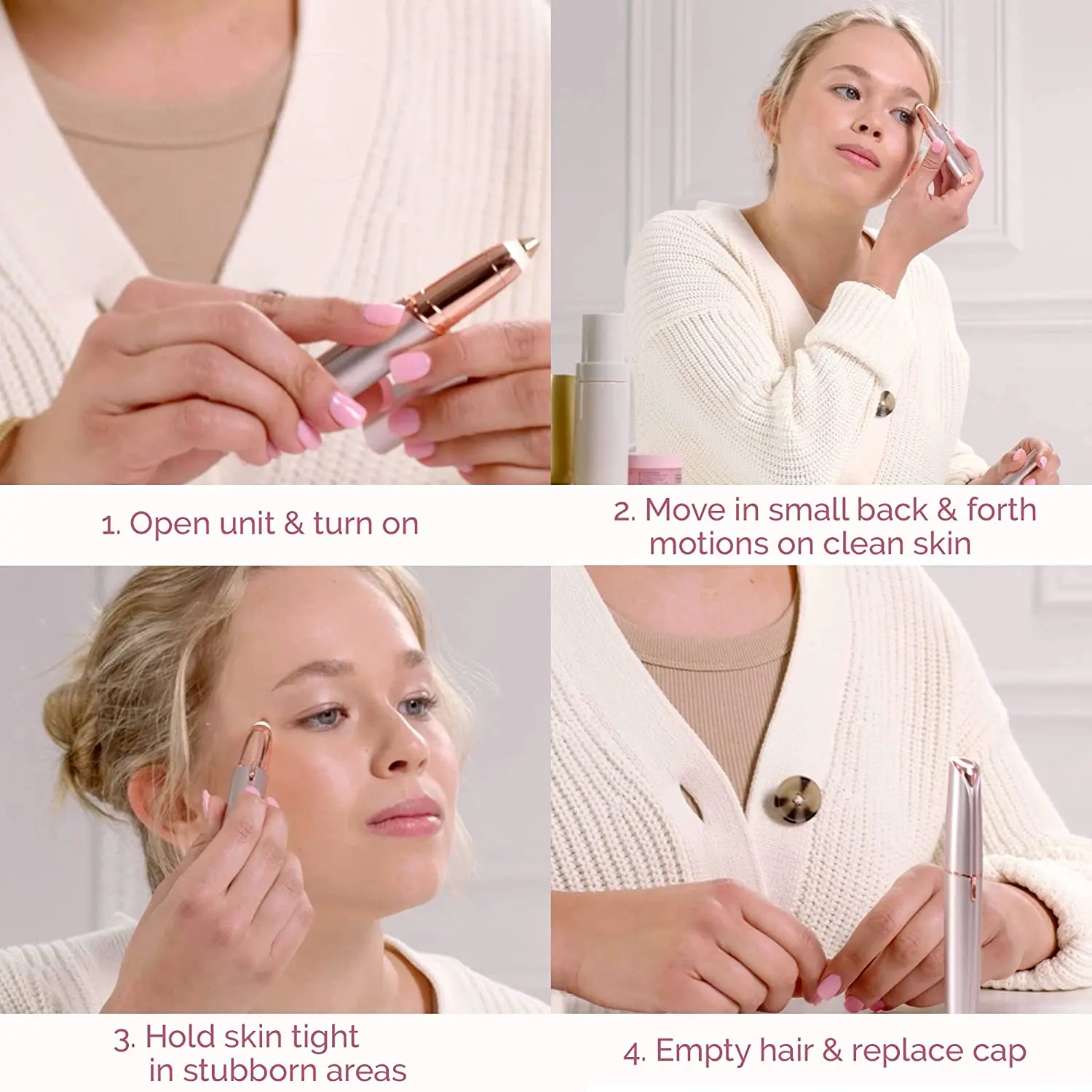 Flawless Eyebrow Female Eyebrow Hair Remover Electric Eyebrow Shaver Can Instantly and Painlessly Remove Hair