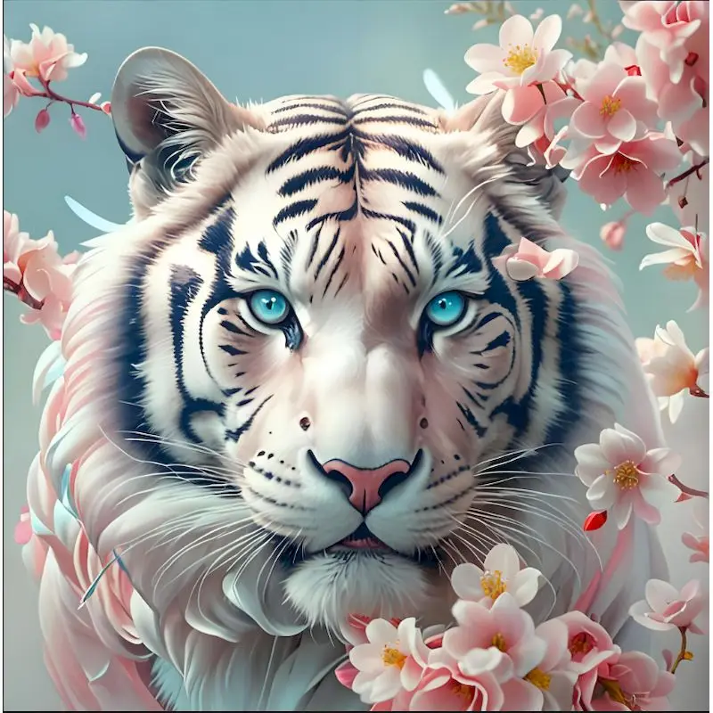

GATYZTORY New Arrival Diamond Mosaic Tiger Acrylic Craft Supplies Diamond Painting Animal DIY Embroidery Cartoon Child Hobby