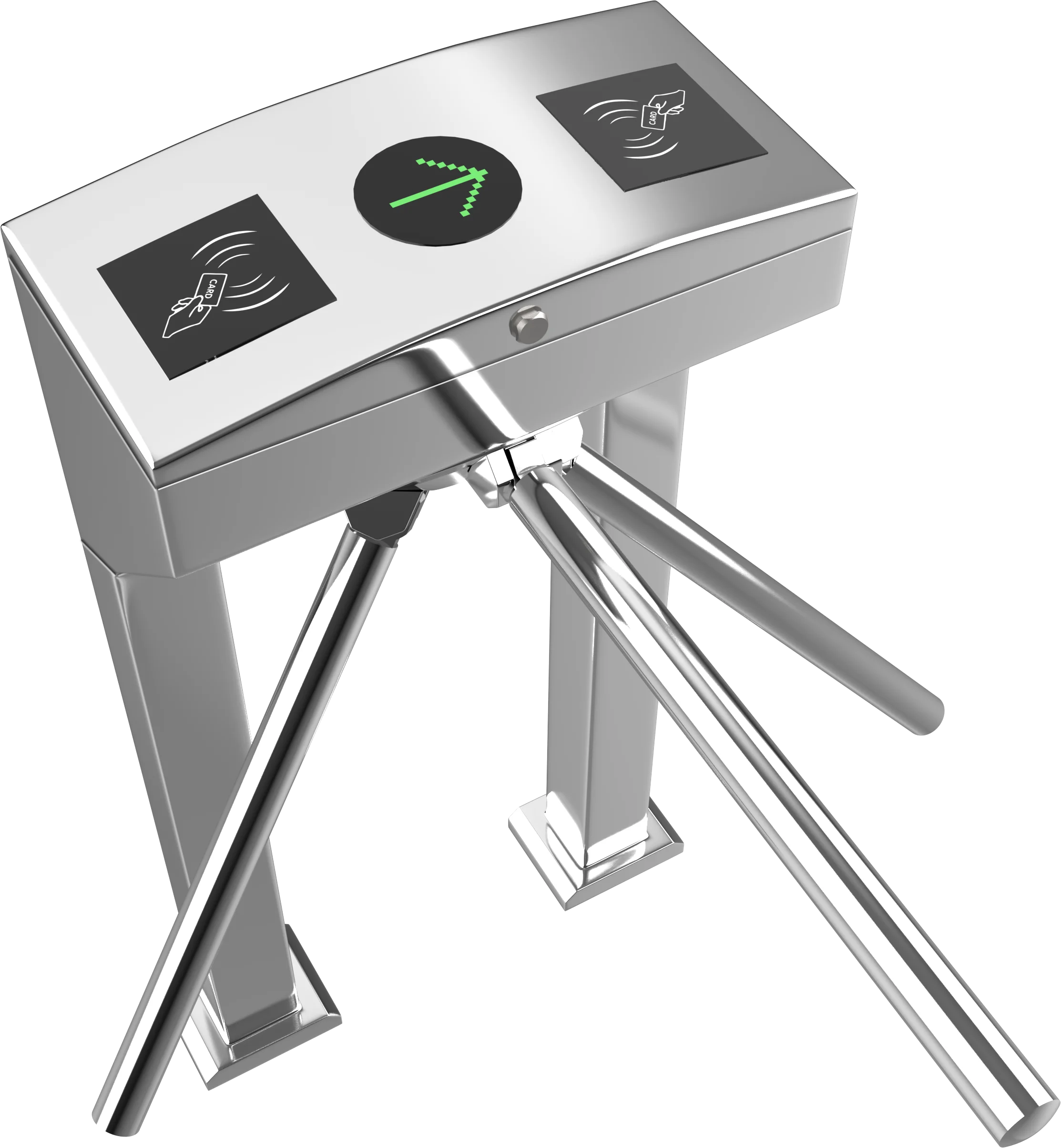 التحكم في الوصول الأسطوانة بطاقة التمرير عملة معدنية تعمل ترايبود الباب الدوار