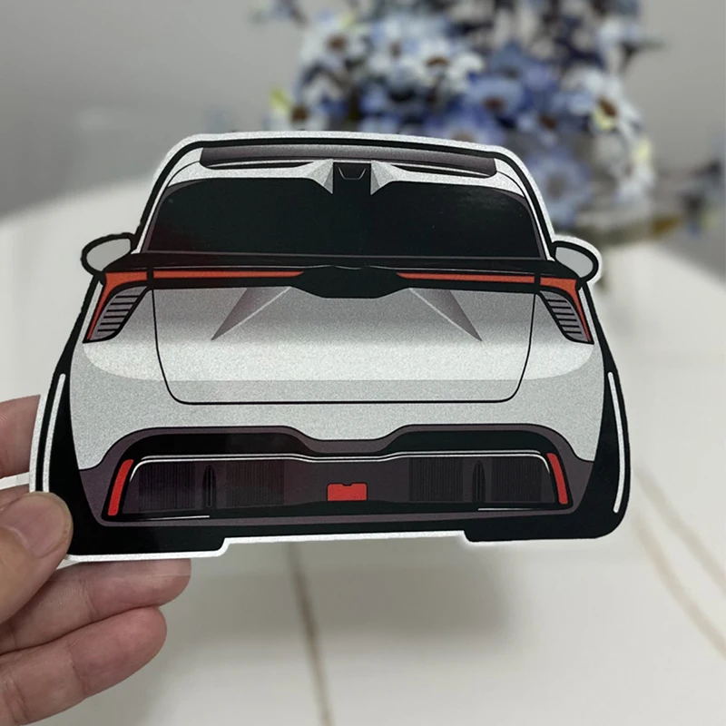 for MG 4 MG4 Mulan 2022 2023 2024 Small car decoration car sticker triangle window glass rear window warning sticker