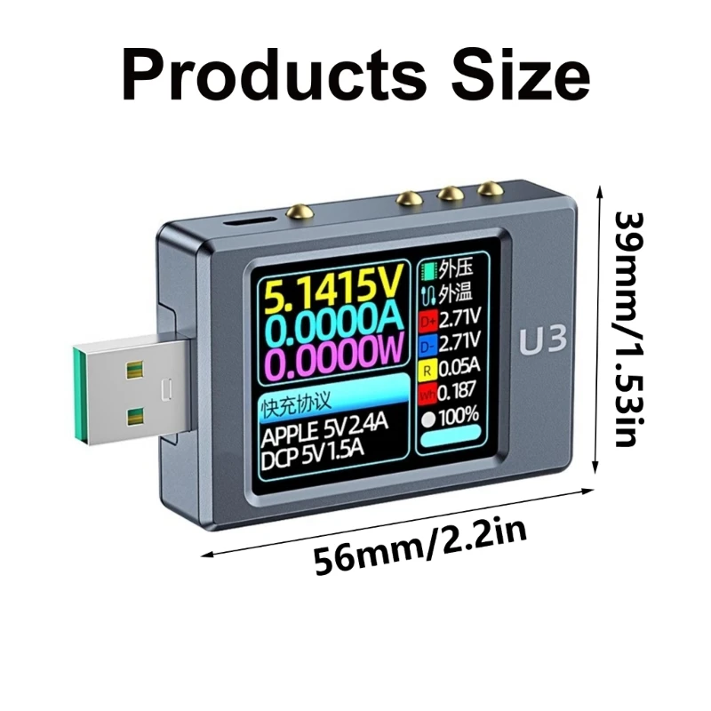 U3 U3 USB Tester Current Tension Memor