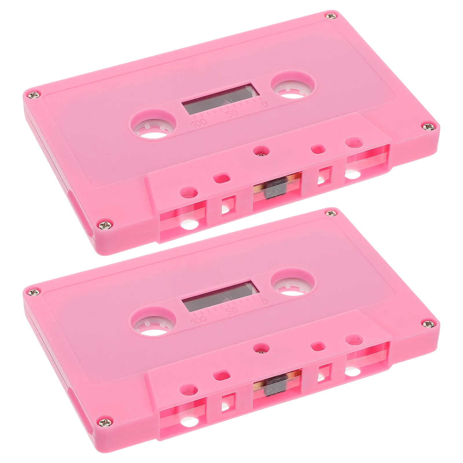 

2 Pcs Retro Tape Cassette Hip-hop Tapes Decoration Music Mini Decorations Color Empty Cassettes Ornament Blank