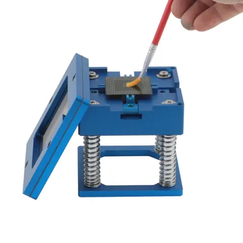90MM BGA Reballing Kit Station Stencils Template Holder Fixture Jig with Handle For PCB Chip Soldering Rework Repair