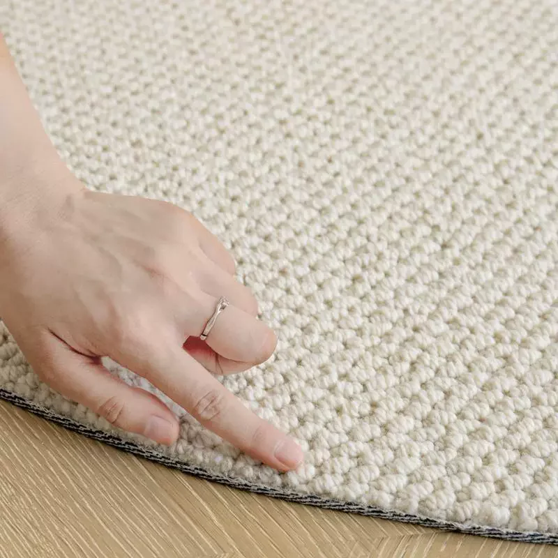 Wool Blend Round Carpet For Living Room Luxury Rugs For Bedroom Decoration Home Sofa Coffee Table Floor Mats Computer Chair Rug