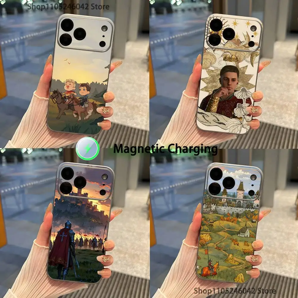 

KCD K-Kingdom Come D-DeliveranceS Transparent gray Phone Case For iPhone 17,16,15,14,13,12,11,Pro,Max,Plus,Magnetic Charging