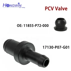 SET PCV Valve & Rubber 17130-P07-G01 11855-P72-000 For Honda CR-X Civic Edix HR-V Partner Stream JDM D17A D17A2 LDA3 ZC D15B