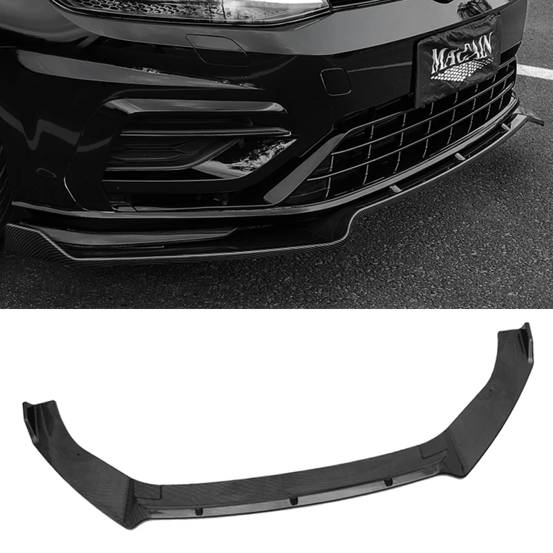 Parts for Volkswagen Car 2013-2020 Front Bumper Lip Spoiler MAX style for VW GOLF 7 MK7golf MK7.5 R-Line