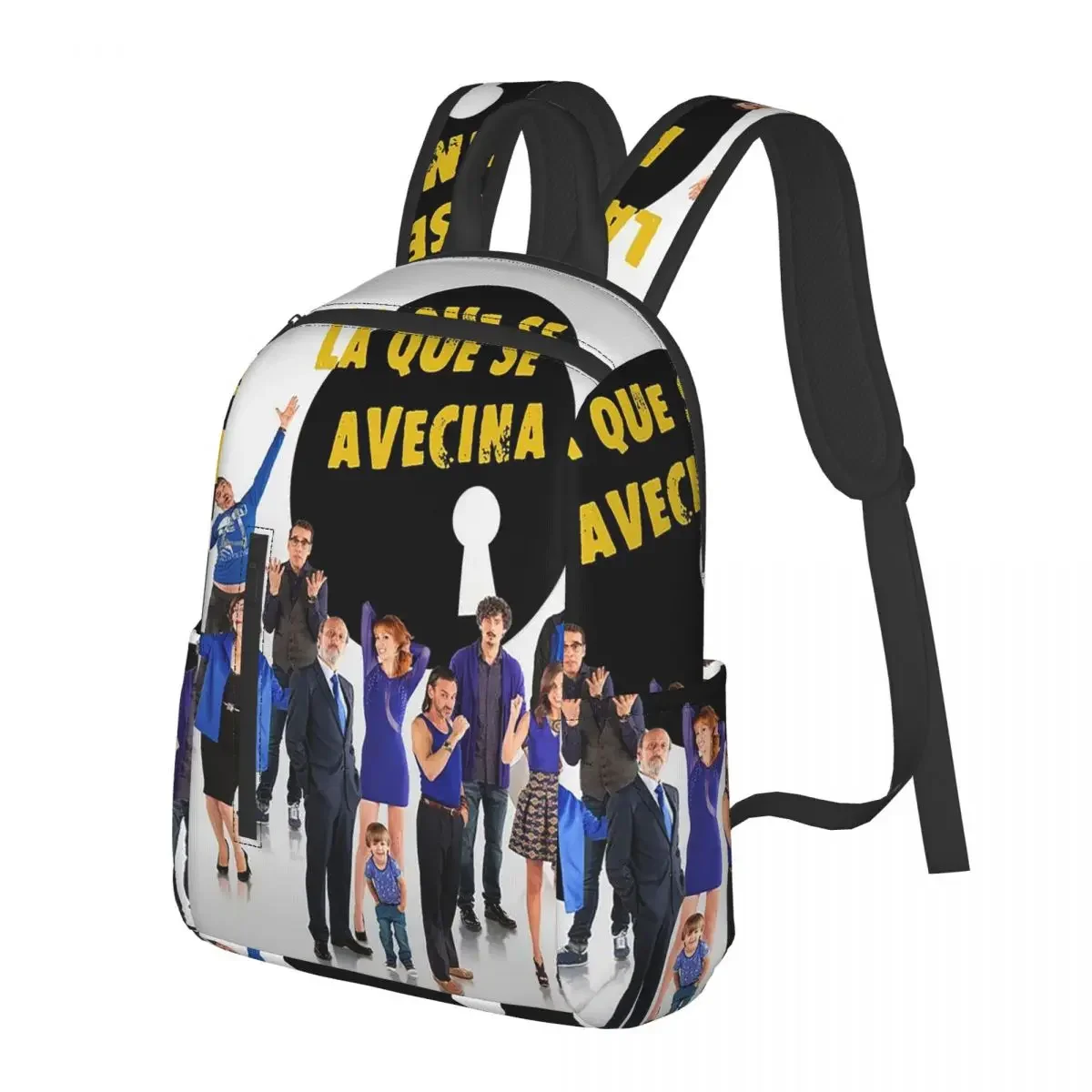 

La Que Se Avecina Student Backpack School Bag Hiking Travel Daypack for Boys Girls Fashion Bookbag Shoulder Bags