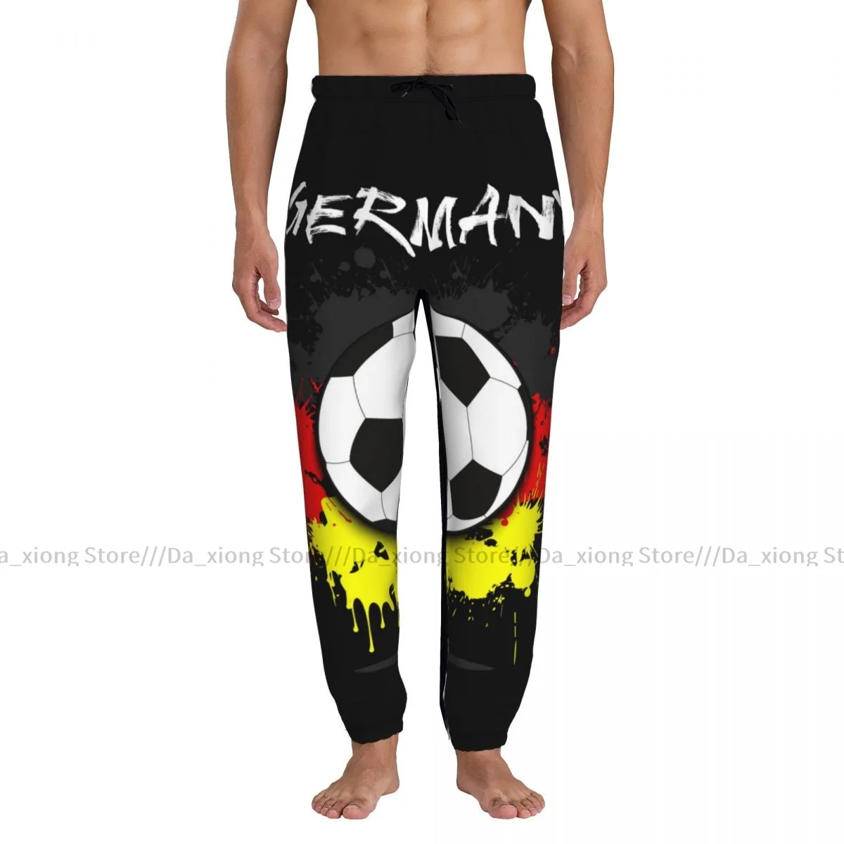 Men Joggers Pants Germany Flag Soccer Ball Against Pattern Man Sweatpants Streetwear Casual Mens Pants