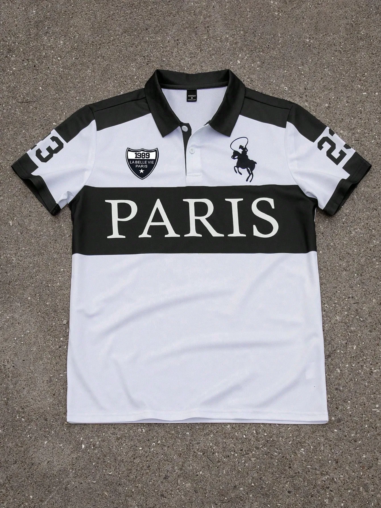 2026 Summer New Style Men's Polo Shirt with Letter Print Breathable Lightweight Casual and Fashionable