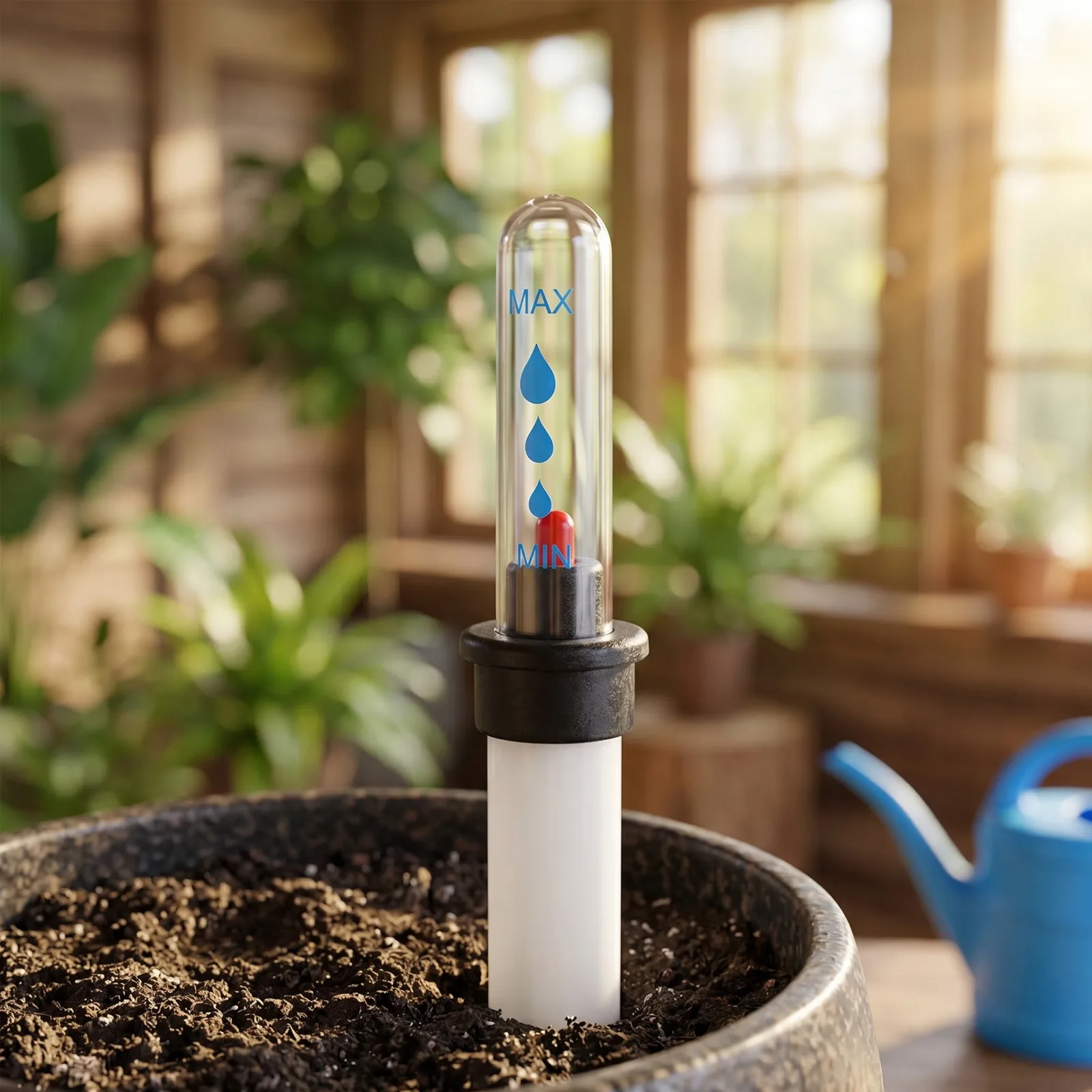 2Pcs Water Level Gauge Indicator for Indoor Flower Pots Sensitive Floating System Plant Water Meter for Potted Plants