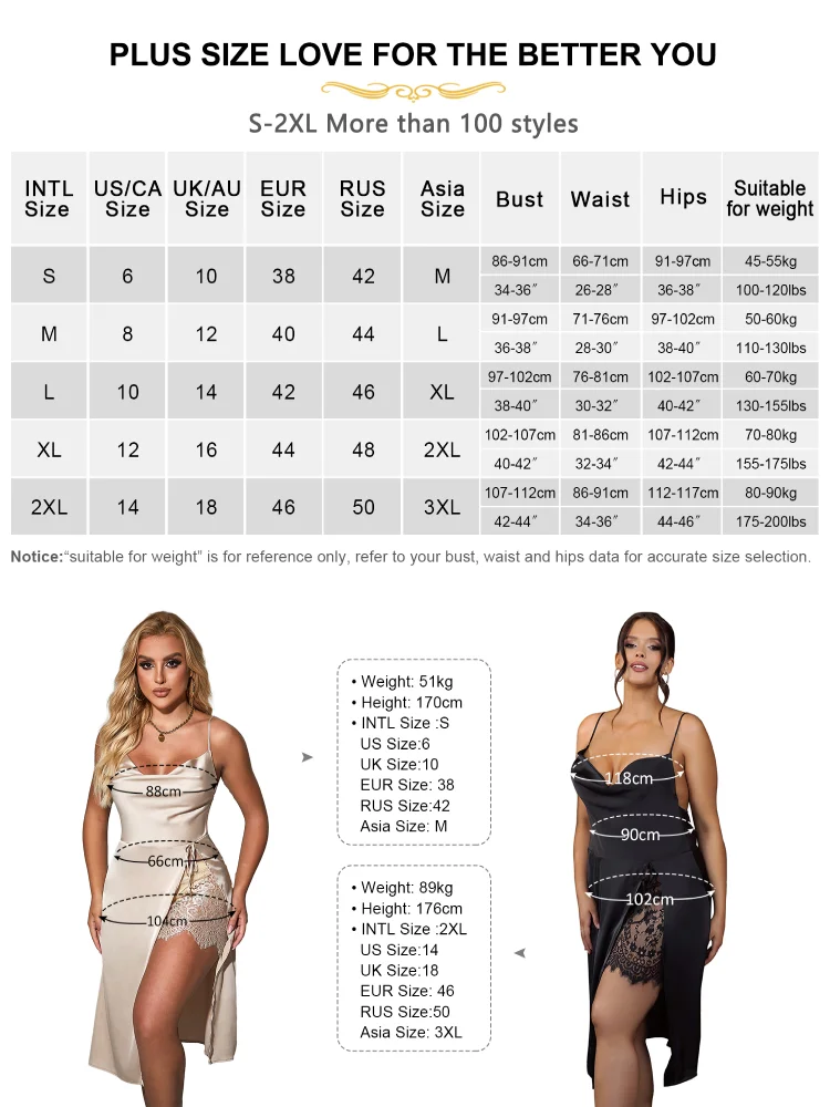 Comeondear New Nightwear Dress Sexy Satin Lace Lingerie Pajamas Backless Lure Nightdress Strap Plus Size Nightgown Curve Nightie