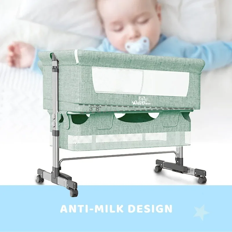 Baby Bassinet, Bedside Sleeper,Foldable Baby Bed To Bed, Adjustable Portable Bed for Infant/Baby/Newborn