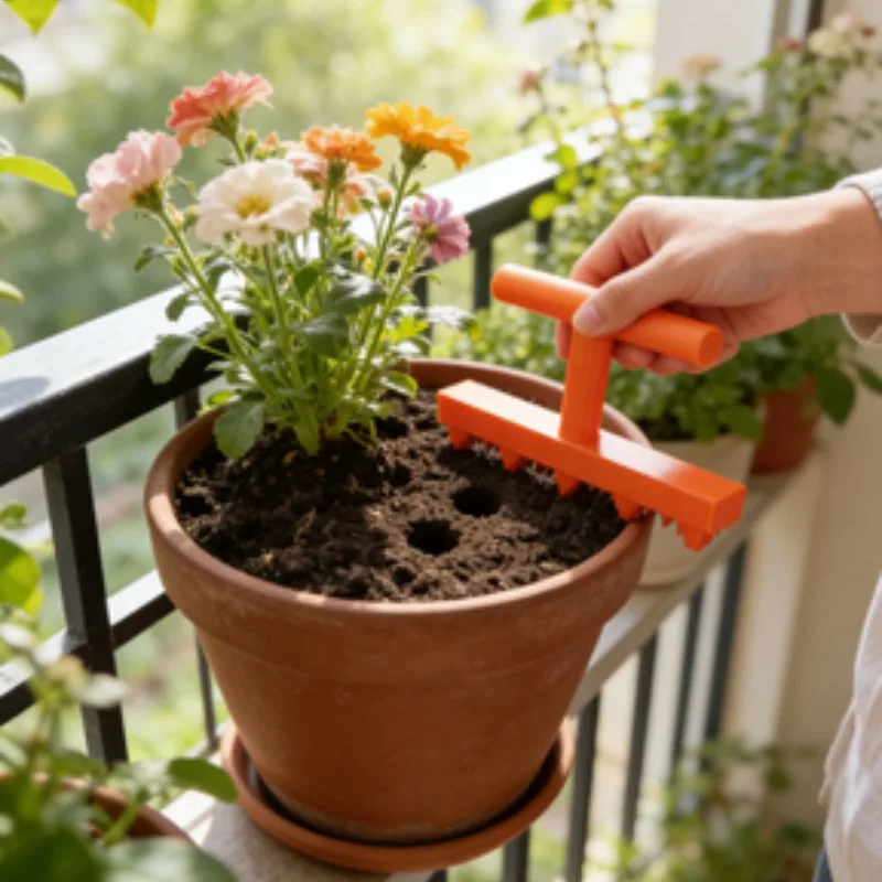 Garden Hole Punch Seeder - Home Vegetable and Flower Seedling Hole Puncher - Balcony Garden Seedling Sower - Precision Hole