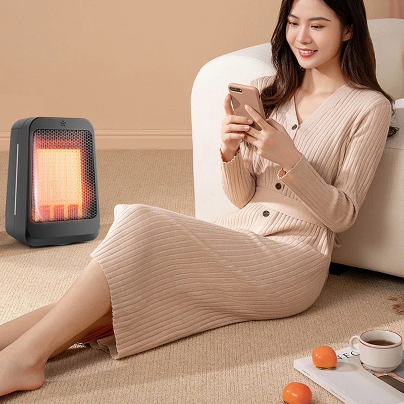 Chauffage et refroidissement avec télécommande, chauffage électrique domestique, chauffage domestique, tête secouante, chauffage PTC, prise UE, utilisation pour les touristes