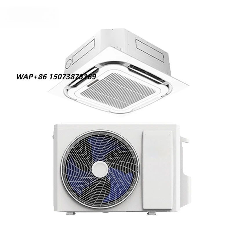 AUX 5HP Ceiling Cassette Smart Air Conditioner Variable Frequency 45000BTU AC  with Four-way  Cooling & Heating