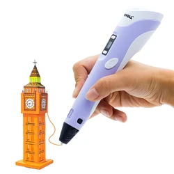 Myriwell 3D Pen DIY 3D Printer Pen Drawing Pens 3d Printing Best for Kids With ABS Filament 1.75mm Christmas Birthday Gift