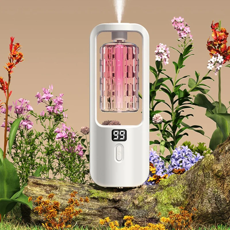 Máquina De Fragrância Difusor De Óleo Essencial, Aromaterapia, Ambientador De Tempo, Luz Colorida, Banheiro Do Quarto, Fácil de Usar