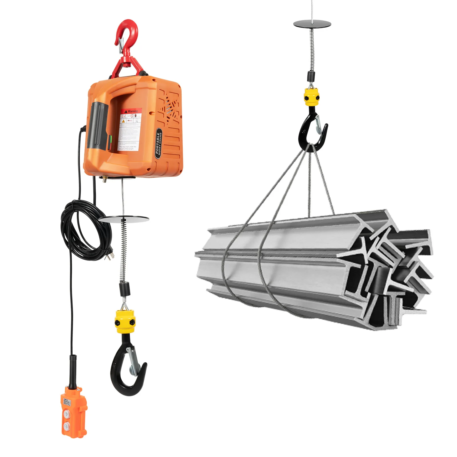 Portable 3 in 1 Electric Hoist - Electric Hoist Winch - Wireless Remote Control Electric Hoist - 440/660/1100 lbs for Lifting