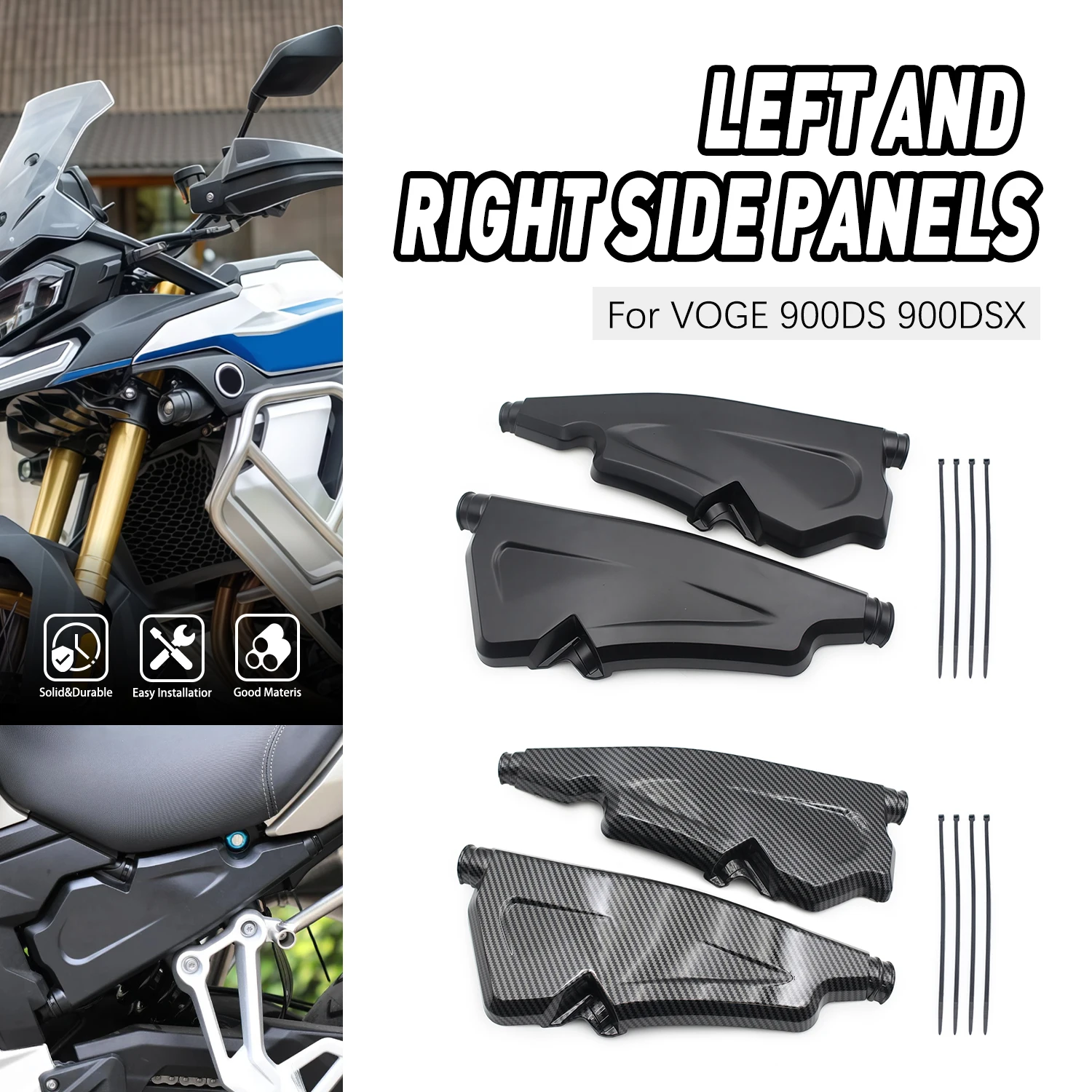 

FOR LONCIN VOGE 900DS 900DSX Motorcycle DS900X Left Right Side Panel Infill Frame Guard Protector Cover DSX900 DSX DS 900