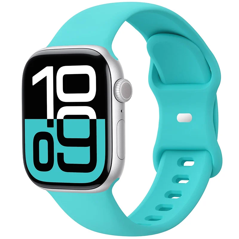 Silikonbänder für Apple Watch Band Ultra 2 49 mm 44 mm 45 mm 40 mm 41 mm 46/42 mm Sportarmband Correa iWatch Serie 9 8 7 6 5 4 10