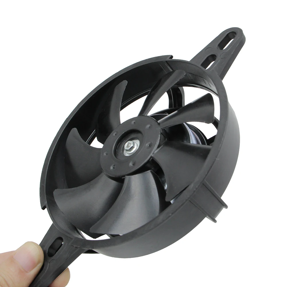 Universal 12V Cooling Fan For 250 300 350 400 450 500CC ENDURO MX Motorcycle Dirt Bike ATV Oil Cooler Engine Electric Radiator