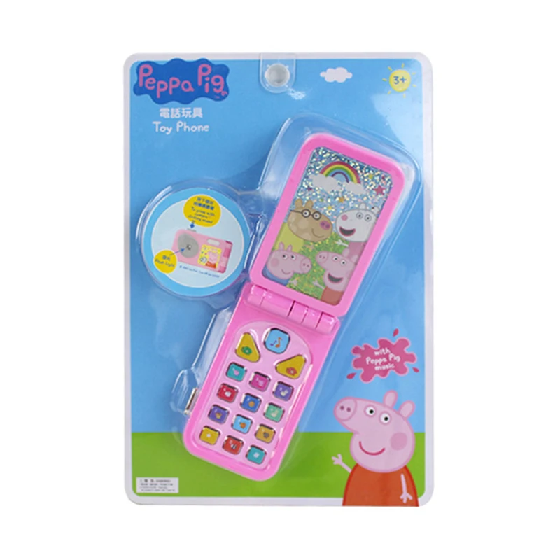 Peppa Pig Emulation Składane zabawki do telefonów komórkowych Dzieci Wczesna edukacja Maluch Playing House Symulowana zabawka Telefony komórkowe