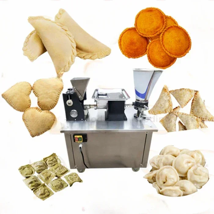 Automatic Samosa Making Machine Meat Pie Maker Dumpling Empanada Pastelito Big Ravioli Empanadas with Half-moon Mold Customized