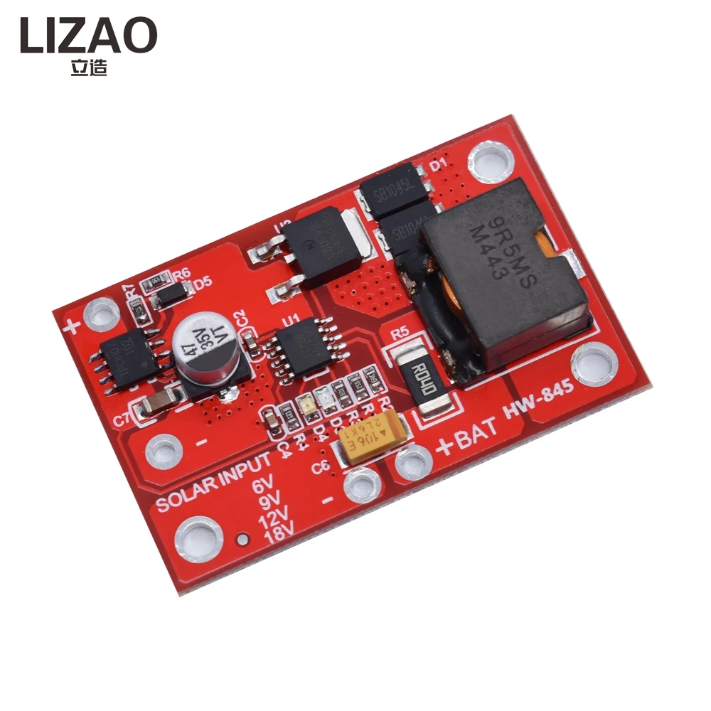 LIZAO CN3791 MPPT Solar Charging Module 1S 3.7V 18650 Lithium Battery 3A 6V 9V 12V Solar Panel Charge Controller Board