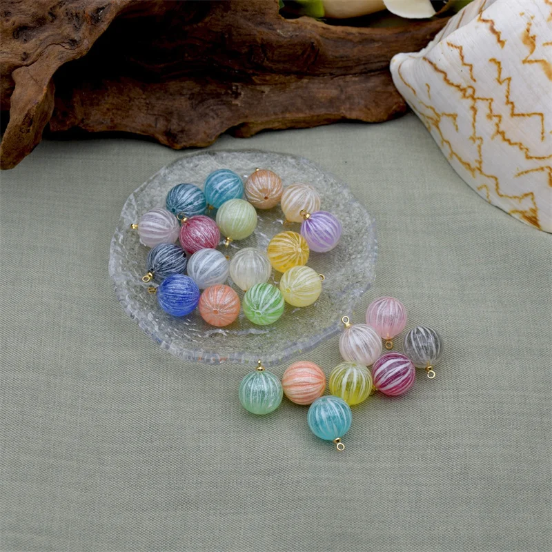 new-arrived-20pcs-lot-14mm-color-pattern-print-geometry-rounds-balls-shape-resin-beads-with-hanger-diy-jewelry-pendant-accessory