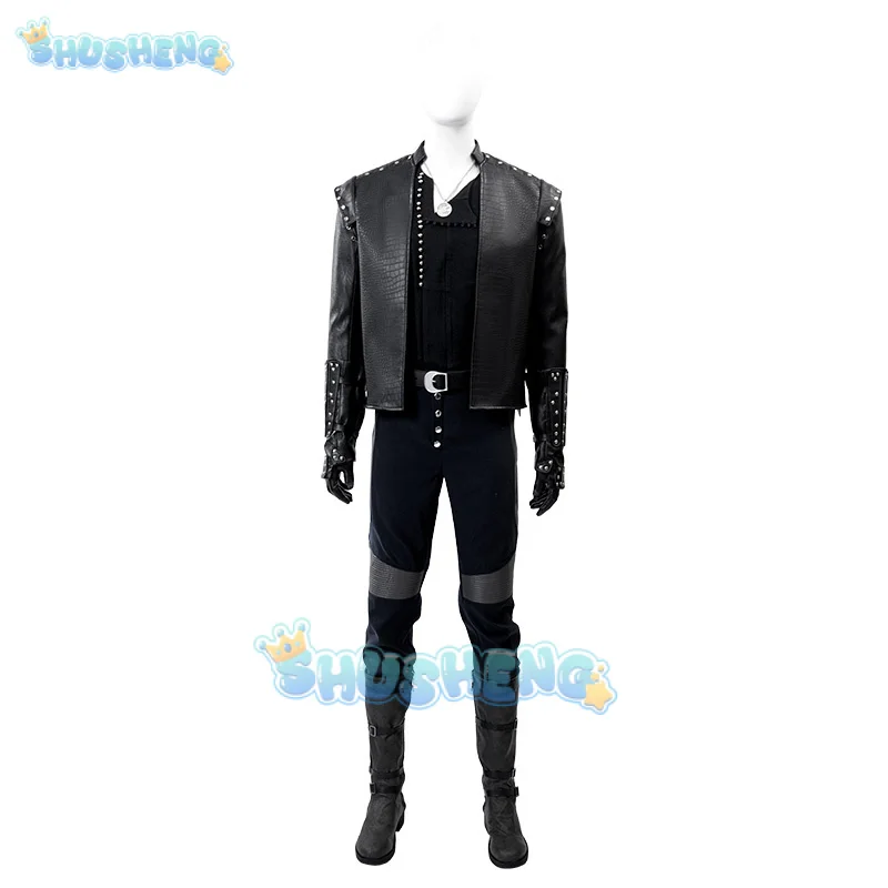 زي جيرال ويتشر 5 التأثيري زي جيرالت أوف ريفيا وايت وولف للهالوين كرنفال حفلة عيد الميلاد لعب الأدوار الملابس