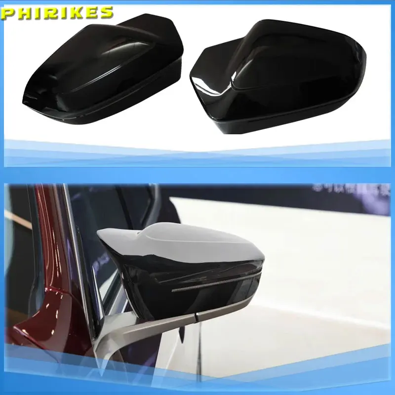 For BMW 5 Series I5 G60 G68 7 Ser I7 G70 X3 G45 M5 G90 LHD M Look ABS Real Carbon Fiber Side Rearview Mirror Cover Caps 2024+