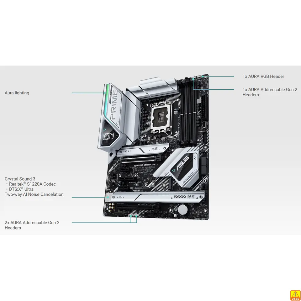 لوحة أم ASUS PRIME Z690-A مقبس LGA1700 وحدة المعالجة المركزية DDR5 6000(O.C) ذاكرة مجموعة الرقاقات Z690 لوحة رئيسية ATX - 4