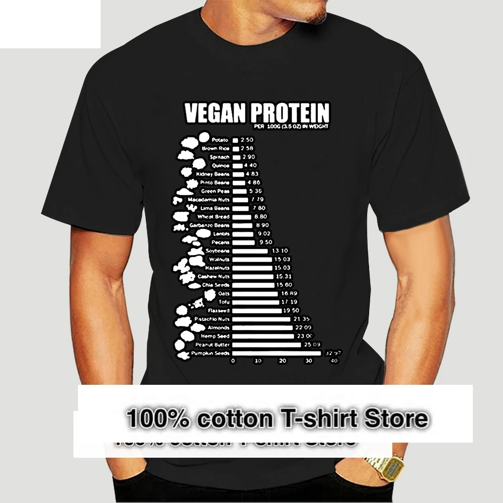 Men Tshirt Vegan Protein Shirts S Long Sleeve Jersey QYU Cool Printed T Shirt Tees Top 9733A