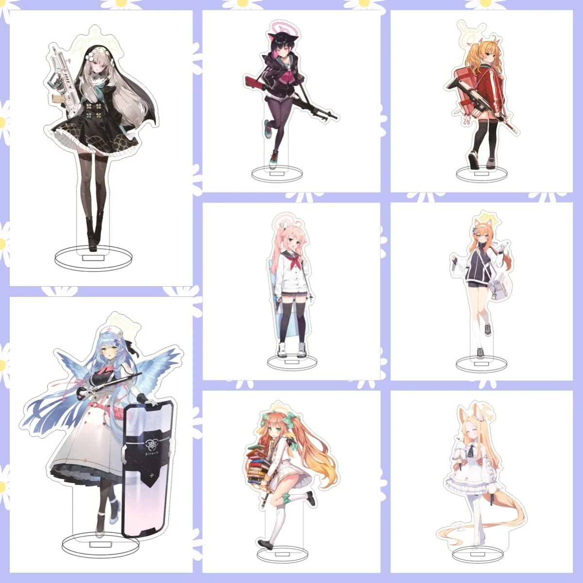 Anime Game Blue Archive  Stand Misono Mika Shirasu Azusa Yutori Natsu Acrylic Characters Standing   Model Plate Desk Display Orn