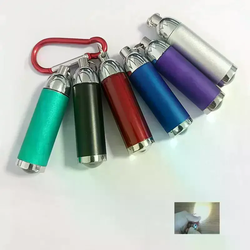 1Pcs Multi-function Keychain Lamp LED Mini Flashlight Telescopic Strong Light Waterproof Camping Torch For Outdoor Hiking