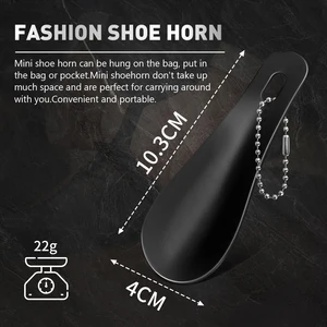 Edelstahl -Metall -Mini -Schuhhorn, tragbare Mode, Schlüsselbund, Kinderschuhhorn, Easy Carry Accessoires, Hilfswerkzeug, 10 cm 6 Hauptverkäufe Buzina Key - №5